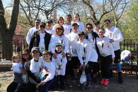 The Rogers family and friends participate in the Run As One 4-mile event in memory of Jack Sr. 