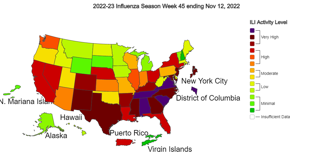 Flu Season Map
