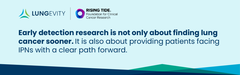 quote from article about early detection research creating clear path forward for patients