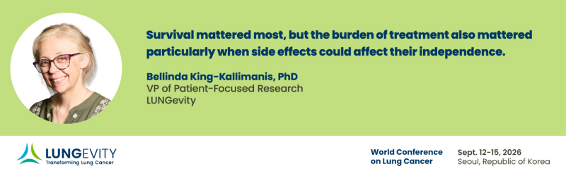 survival mattered most but the burden of treatment also mattered