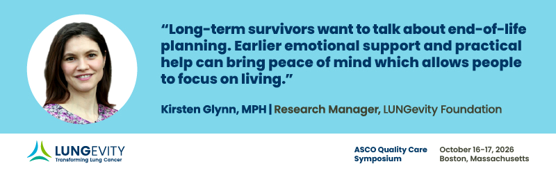 quote about long term survivors want to talk about end of life planning 