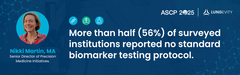 quote from researcher about standardized biomarker testing protocols