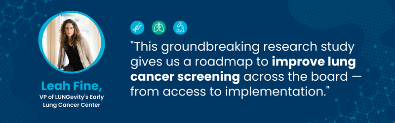 quote from author about this research providing a road map for detecting lung cancer