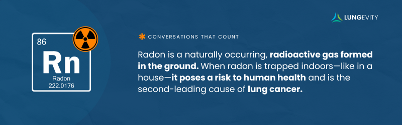 radon gas is harmful to humans when it is trapped indoors