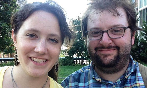 Danielle Pardue with her husband