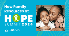 Mother and daughter with information about HOPE Summit 2024