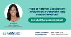 does patient involvement strengthen lung cancer research