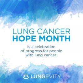 Lung Cancer Hope Month graphic