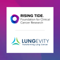 Rising tide logo with LUNGevity logo