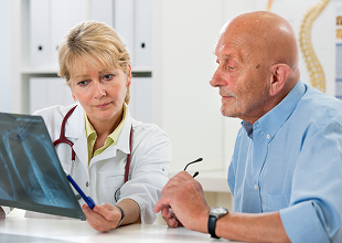 Man at lung screening